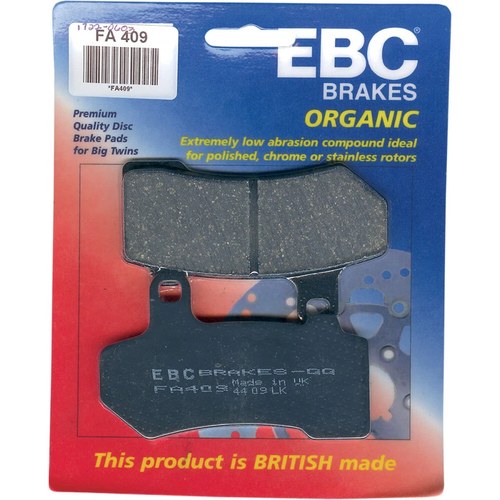 Ebc Organic OE Quality Replacement Brake Pads / One Pair (FA409)