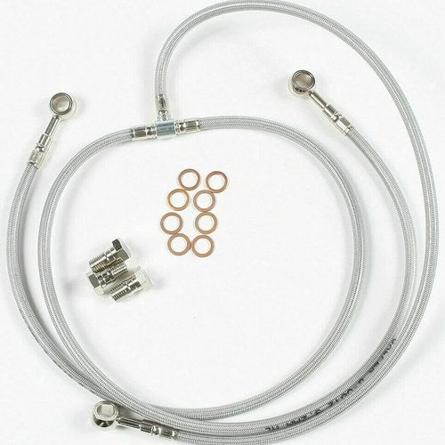 Kawasaki 2002-03 VN 1500 Vulcan Meanstreak Gbrakes Braided Front Brake Line Kit