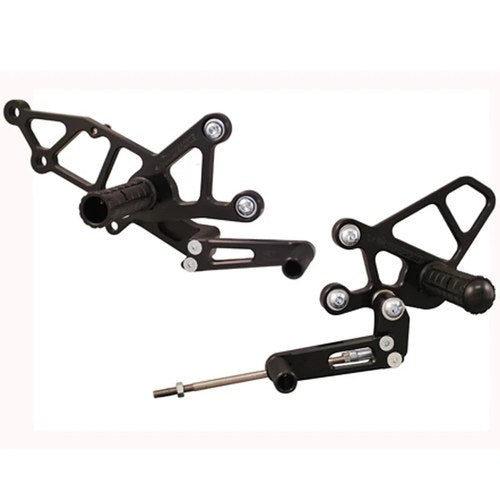 Kawasaki 2008-12 Ninja 250R Woodcraft Racing Rearsets / Footpegs - Complete Kit