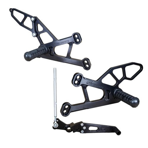 Yamaha 2009-2014 YZF-R1 Woodcraft Racing Rearsets / Footpegs - Standard Kit