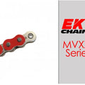 EK MVXZ2-530 Motorcycle Chain 120 Links Tensile Strength 9300 lbs Red