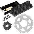 Black Drive Chain And Sprocket Kit for Kawasaki ZR1000A Z1000 2003-2006