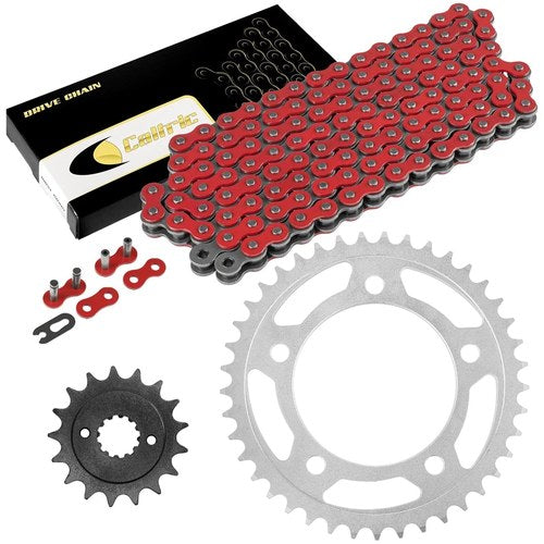 Red Drive Chain And Sprocket Kit for Honda VT750C Shadow Aero 750 2004-2007