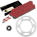 Red Drive Chain And Sprocket Kit for Kawasaki KX125 1998 1999