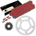 Red Drive Chain And Sprocket Kit for Suzuki GS500E 1988-1993