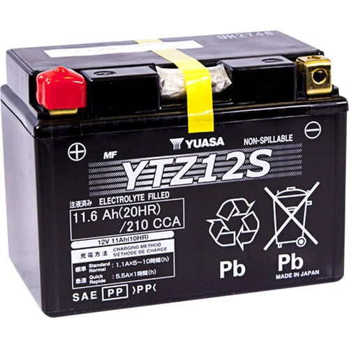 Yuasa Factory-Activated High Performance Maintenance-Free Agm Battery (YTZ12S)