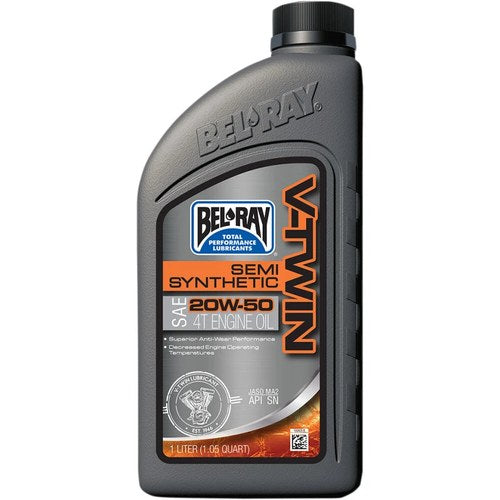 Bel-Ray V-Twin Semi-Synthetic Engine/Motor Oil | 20W-50 | 1 Liter | 96910-BT1