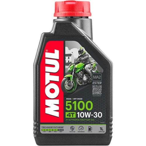 Motul 5100 4T Semi-Synthetic 4-Stroke Motor Oil | 10W-30 | 1 Liter | 104062