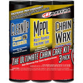 Maxima Racing Oil Motorcycle Chain Care Kit Bundle: Clean Up, Mppl & Chain Wax