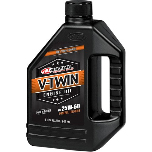 Maxima Racing Oil V-Twin Motorcycle 4-Stroke Motor Oil, 25W-60, 1 Qt, 30-15901