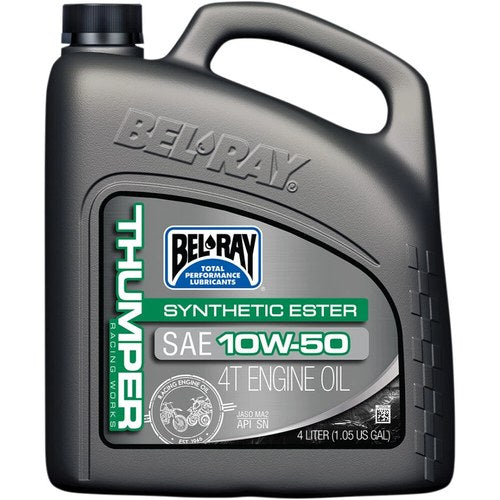 Bel-Ray Thumper Racing Works Synthetic Ester 4T Motor Oil | 10W-50 | 4 Liter