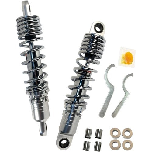 Drag Specialties Adjustable Ride-Height Shocks | Chrome | 12.5" | C160167NUA