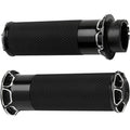 Arlen Ness - 07-329 - Fusion Series Grips, Beveled - Black