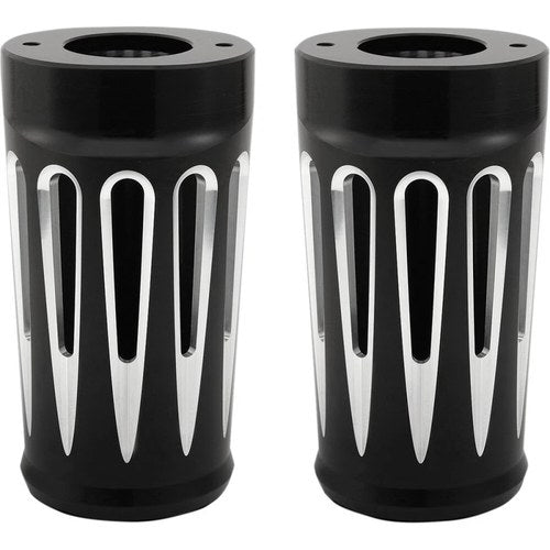 Arlen Ness - 20-034 - Deep Cut Fork Boot Covers, Black