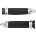 Avon Custom Contour Grips H-D Motorcycles w/Fly-By-Wire Throttle (SPIKE Chrome)