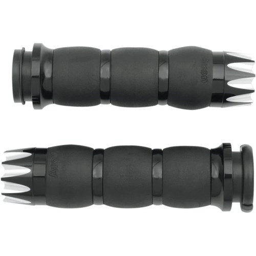 Avon Velvet Air Grips H-D Motorcycles w/Fly-By-Wire Throttle (EXCALIBUR Black)