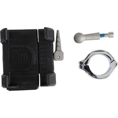 Ciro Smartphone/GPS Holder w/out USB (1-1/4" Handlebar Mount) (Chrome) 50314