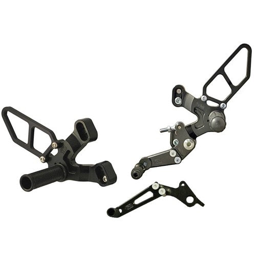 Ducati 2008-09 1198 SP Woodcraft Racing Rearsets - GP Shift w/ Quick Shifter