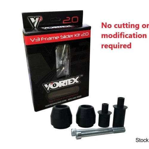 Suzuki SFV650 Gladius 2009-2015 Vortex V3 Frame Sliders No Cutting Required