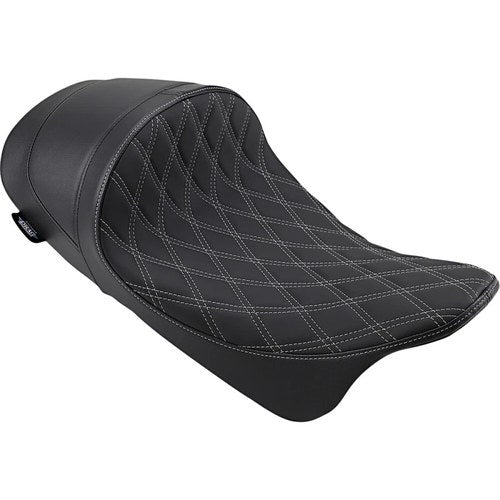 Drag Specialties Forward Low Solo Seat - Diamond (Silver) 0801-1253