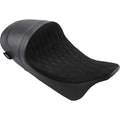 Drag Specialties Forward Low Solo Seat, Diamond, Faux Suede (Black) 0801-1255