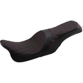 Drag Specialties Forward Predator 2-Up Seat - Diamond (Black/Red) 0801-1267