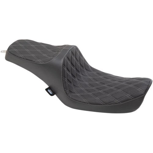 Drag Specialties Predator Iii Seat - Double Diamond (Black / Silver) 0803-0653