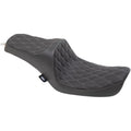 Drag Specialties Predator Iii Seat - Double Diamond (Black / Silver) 0803-0653