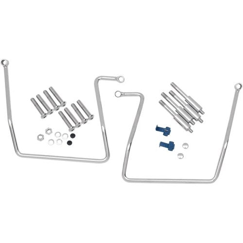 Drag Specialties Saddlebag Support Brackets - Fxd (Chrome) Pair | 77-0044CKNU