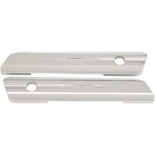 Drag Specialties Saddlebag Hinge Covers (Chrome) Pair | S77-0149C