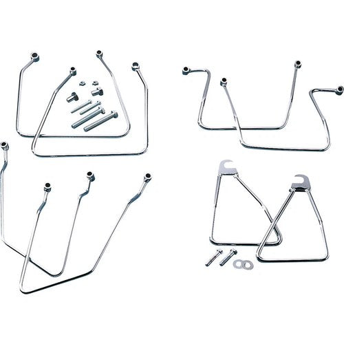 Drag Specialties Saddlebag Support Brackets - Fxr (Chrome) Pair | 77-0040DS