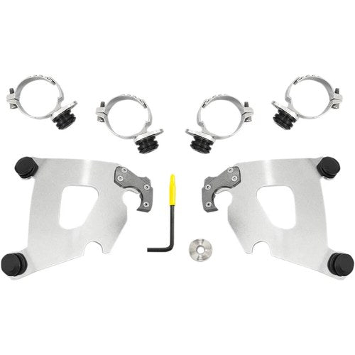 Memphis Shades Cafe Fairing Trigger-Lock Mount Kit - Fxdl (Polished) MEK2015