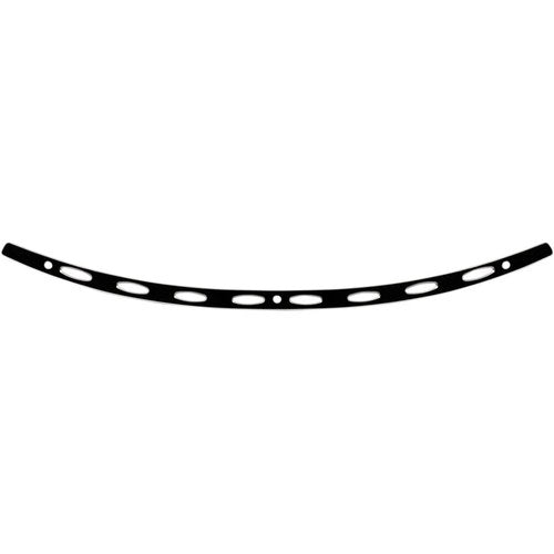 Memphis Shades Windshield Trim - Oval - Flh '14+ (Black / Chrome) MEB0975
