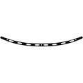 Memphis Shades Windshield Trim - Oval - Flh '14+ (Black / Chrome) MEB0975