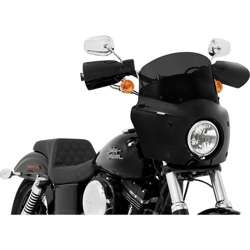 Memphis Shades Roadwarrior Cafe Windshield - 9" (Dark Black Smoke) MEP86610