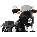Memphis Shades Roadwarrior Cafe Windshield - 13" (Black Smoke) MEP86812