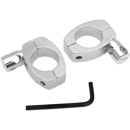 Memphis Shades 1-1/4" Handlebar Clamps (Chrome) Pair | MEM9950