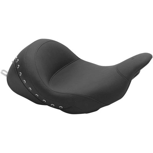 Mustang Lowdown Solo Seat - Studded (Black) 76082