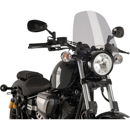 Puig Touring Naked New Generation Windscreen - Yamaha (Smoke) 9438H