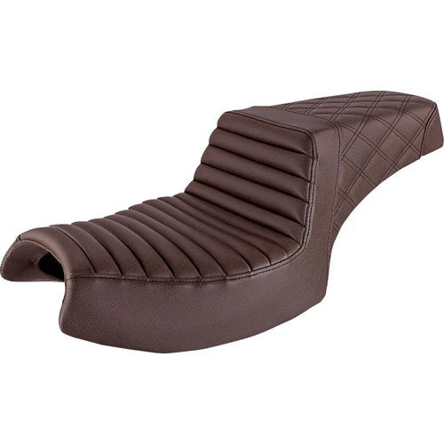 Saddlemen Step Up 2-Up Seat - Tuck and Roll/Diamond (Brown) I20-06-176BR