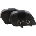 Saddlemen Drifter Slant Saddlebags - Plain (Black) Large | 3501-0319