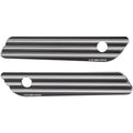 Arlen Ness-Tech Saddlebag Hinge Covers - 10 Gauge (Black) Pair | 03-608