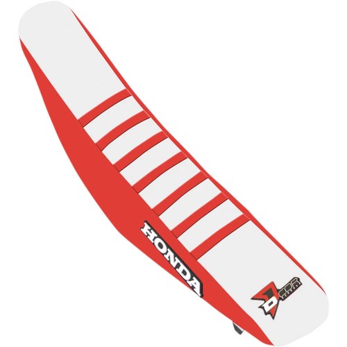 D'Cor Visuals Seat Cover (White / Red) 30-10-464