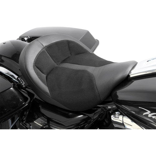 Danny Gray BigIST Leather Solor Seat - Air Cell (Gray / Black) FA-DGE-0280