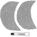 Klock Werks Fairing Vent Screen - Round (Black) KW05-01-0368-B