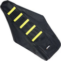 Moose Racing Ribbed Seat Cover for Suzuki (Black / Yellow) RM12501-331RT