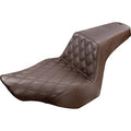 Saddlemen Step Up 2-Up Seat - Driver Diamond - Fxsb (Brown) 813-27-172BR