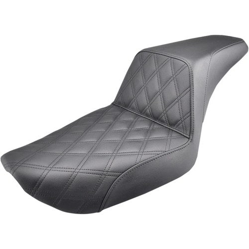Saddlemen Step Up 2-Up Seat - Lattice Stitched - Dyna (Black) 896-04-172