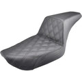 Saddlemen Step Up 2-Up Seat - Lattice Stitched - Dyna (Black) 896-04-172