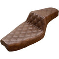 Saddlemen Step Up 2-Up Seat - Lattice Stitched - XL (Brown) 879-03-175BR